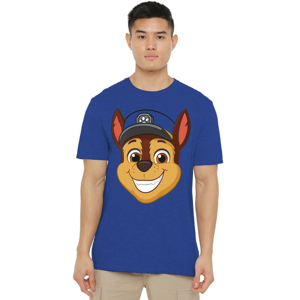 Paw Patrol Chase Grin T-Shirt S-2XL-Royal Blue Unisex T-shirt, Sweatshirt, Hoodie, Long Sleeve Tee - T-Shirt, Sweatshirt, Hoodie
