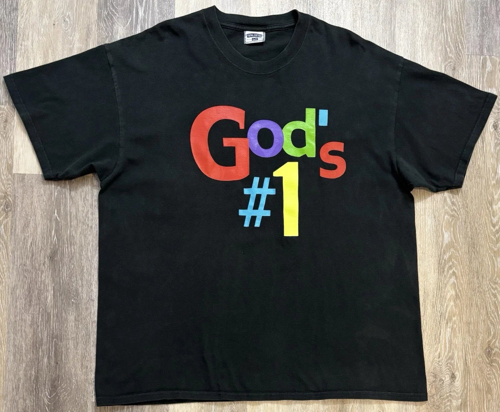 Vintage Y2K Gods #1 Graphic T-Shirt 90s Lee Total Cotton Size XL Unisex T-shirt, Sweatshirt, Hoodie, Long Sleeve Tee - T-Shirt, Sweatshirt, Hoodie