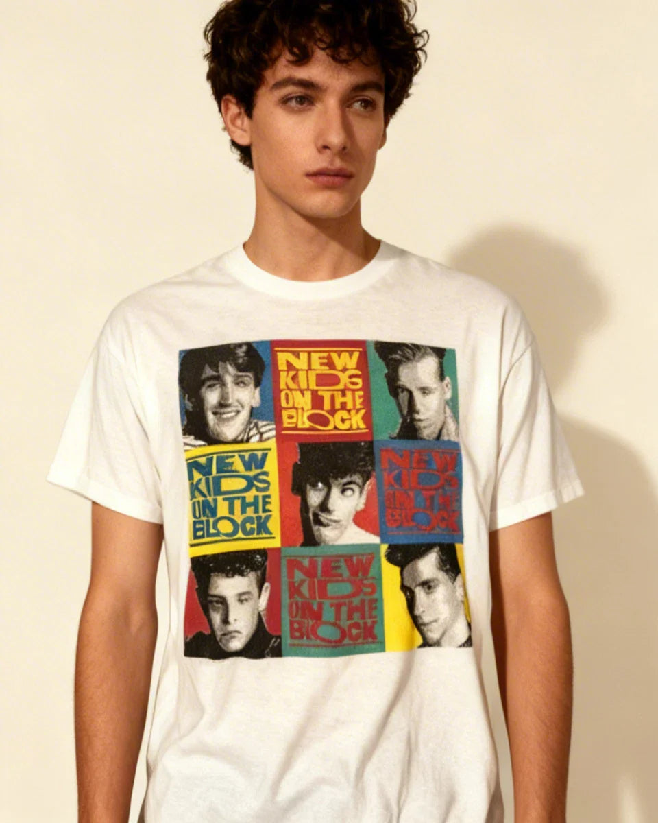 80s New Kids On The Block White unisex All size shirt NWT! Unisex T-shirt, Sweatshirt, Hoodie, Long Sleeve Tee - T-Shirt, Sweatshirt, Hoodie