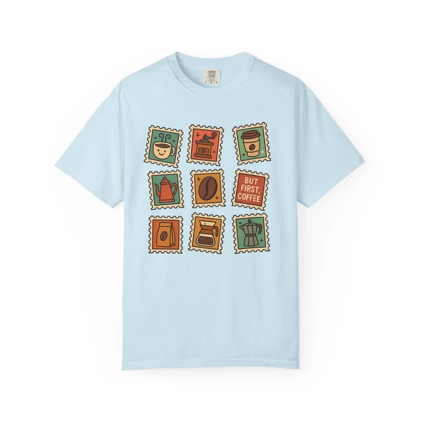 Coffee Lovers Stamp Unisex T-shirt, Coffee Tee, Gift for Coffee Lover, Coffee Unisex T-shirt, Sweatshirt, Hoodie, Long Sleeve Tee - T-Shirt, Sweatshirt, Hoodie