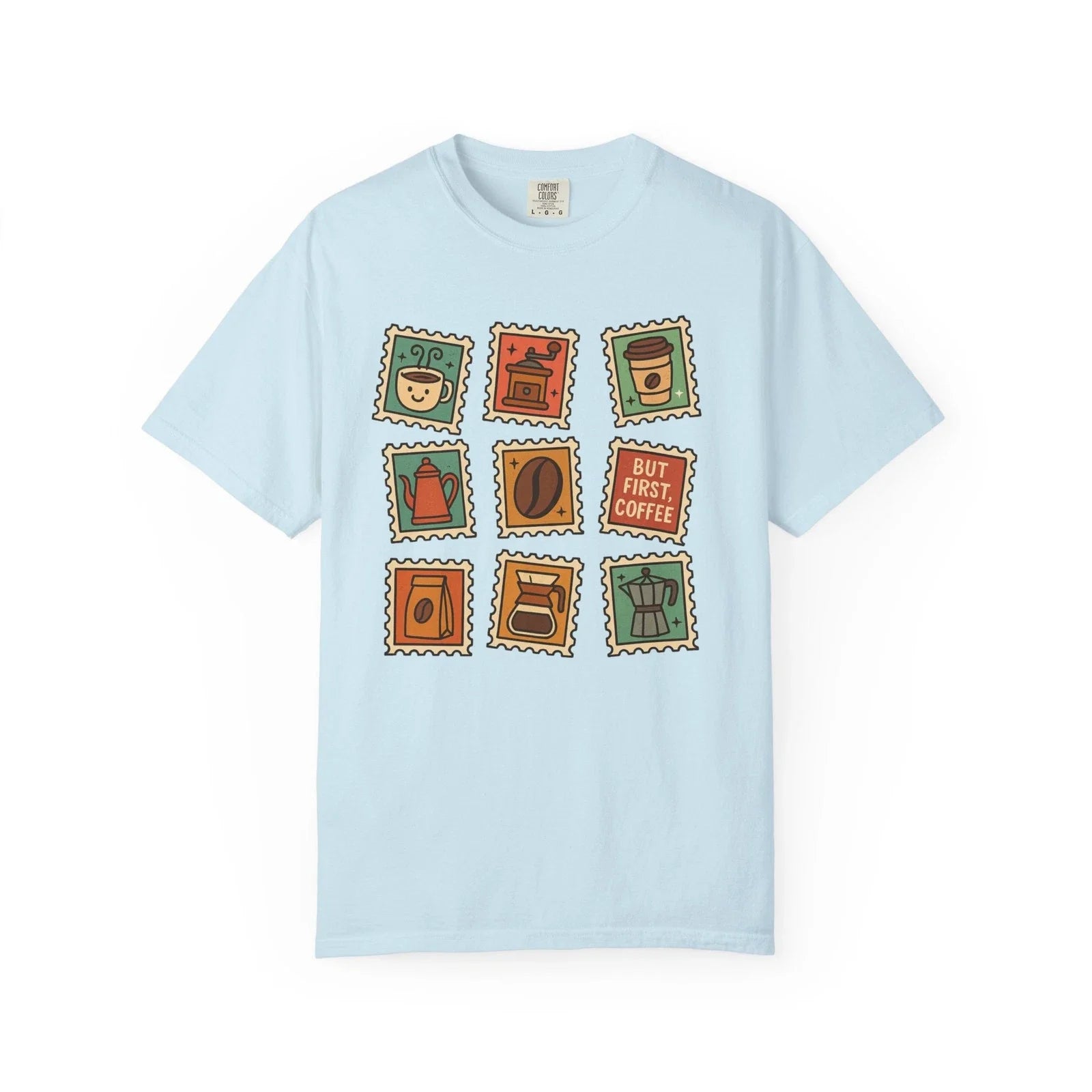 Coffee Lovers Stamp Unisex T-shirt, Coffee Tee, Gift for Coffee Lover, Coffee Unisex T-shirt, Sweatshirt, Hoodie, Long Sleeve Tee - T-Shirt, Sweatshirt, Hoodie