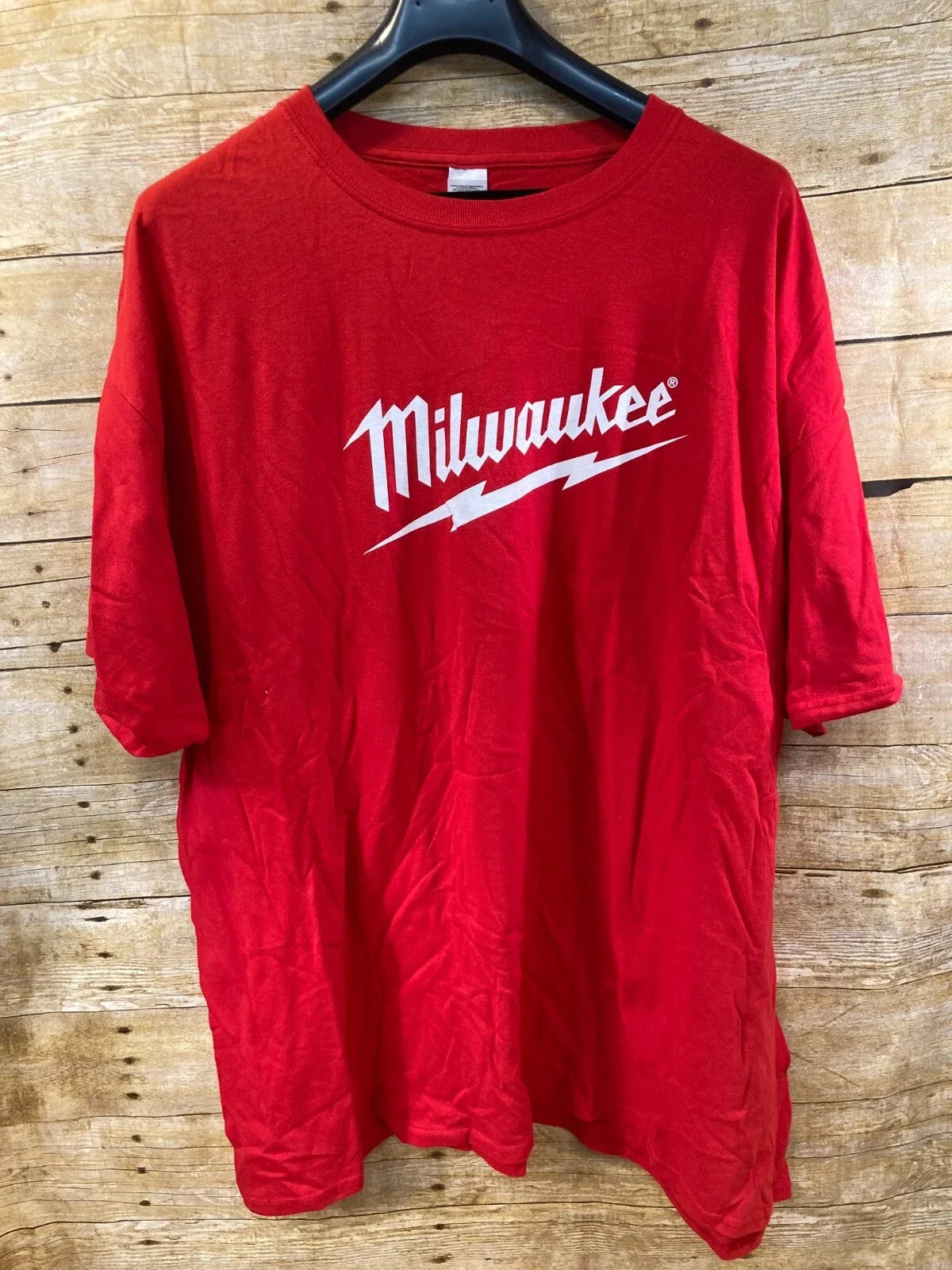 Milwaukee Tool T Shirt Tee Shirt Short Sleeve Red White Print Men's 3XL NEW Unisex T-shirt, Sweatshirt, Hoodie, Long Sleeve Tee - T-Shirt, Sweatshirt, Hoodie