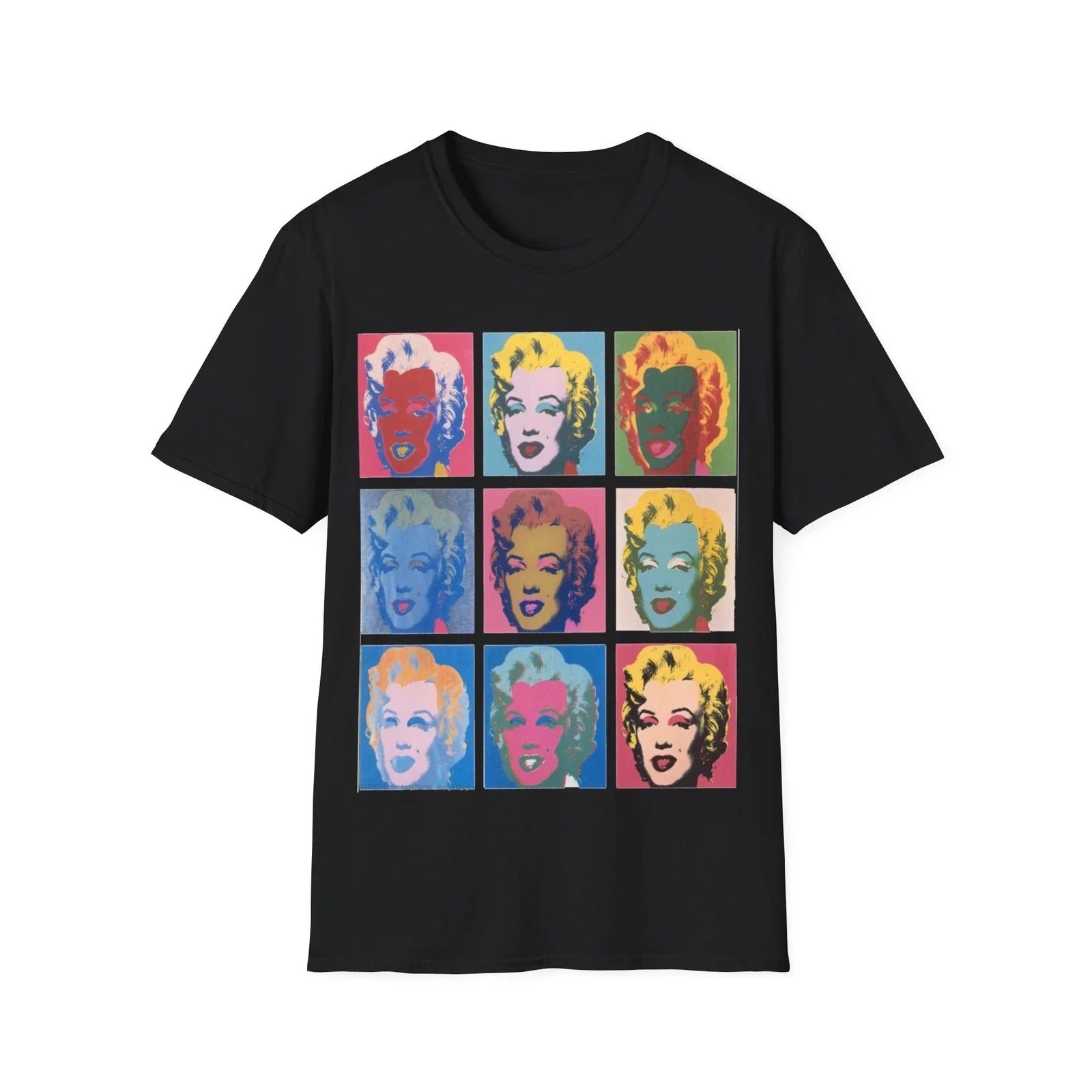 Marilyn Diptych Monroe Andy Warhol Pop Art Portrait Wallpaper Unisex T-Shirt Unisex T-shirt, Sweatshirt, Hoodie, Long Sleeve Tee - T-Shirt, Sweatshirt, Hoodie