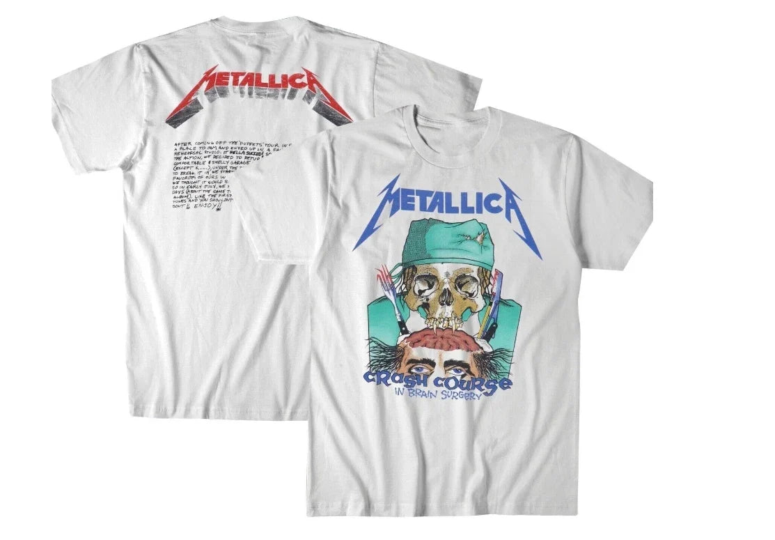 1987 Metallica Crash Course In Brain Surgery Shirt Vintage Unisex Cotton S-5XL Unisex T-shirt, Sweatshirt, Hoodie, Long Sleeve Tee - T-Shirt, Sweatshirt, Hoodie