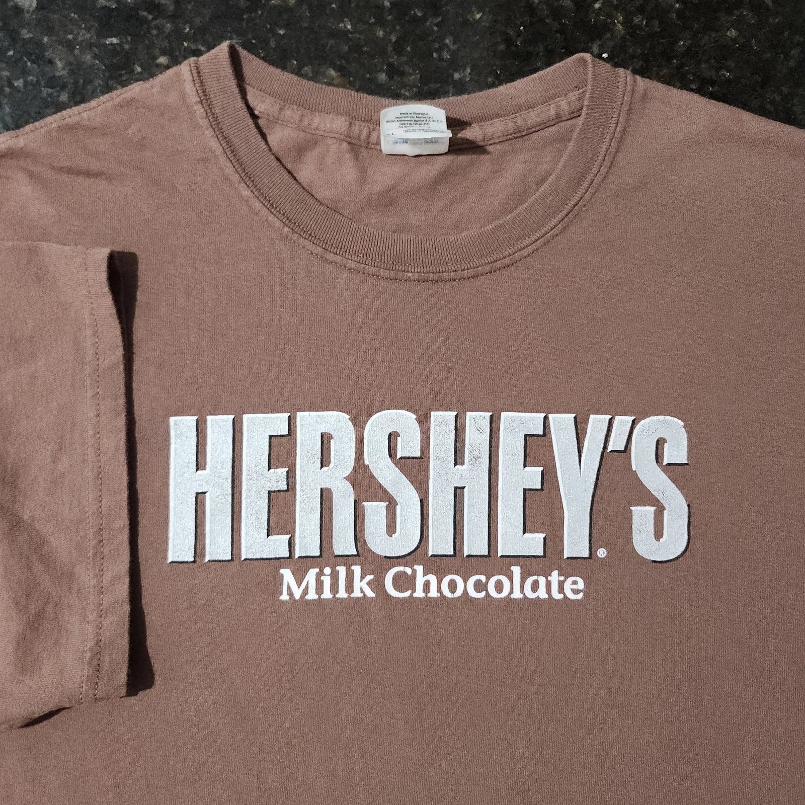 Vintage Y2K Hershey's Chocolate Snack Food Candy Promo Faded Skate Punk Mens XL Unisex T-shirt, Sweatshirt, Hoodie, Long Sleeve Tee - T-Shirt, Sweatshirt, Hoodie