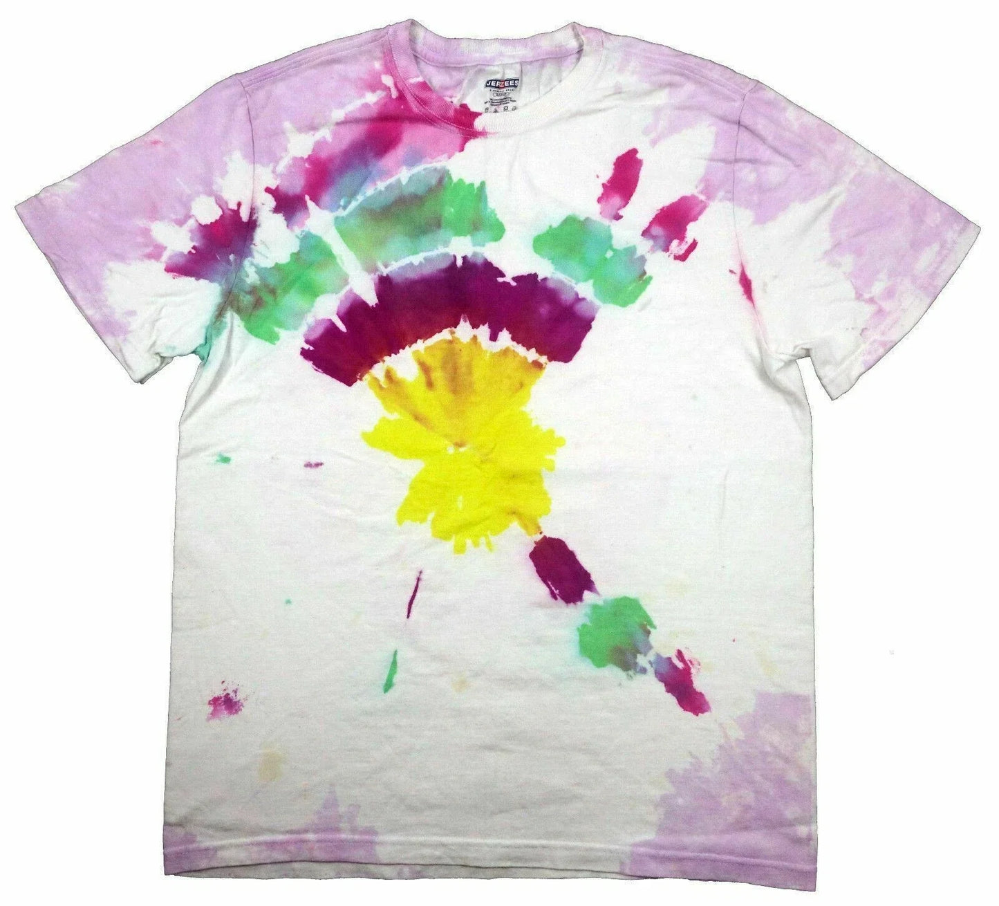 TIE DYE FLOWER DESIGN vintage t shirt hippie 100% cotton Small floral Unisex T-shirt, Sweatshirt, Hoodie, Long Sleeve Tee - T-Shirt, Sweatshirt, Hoodie