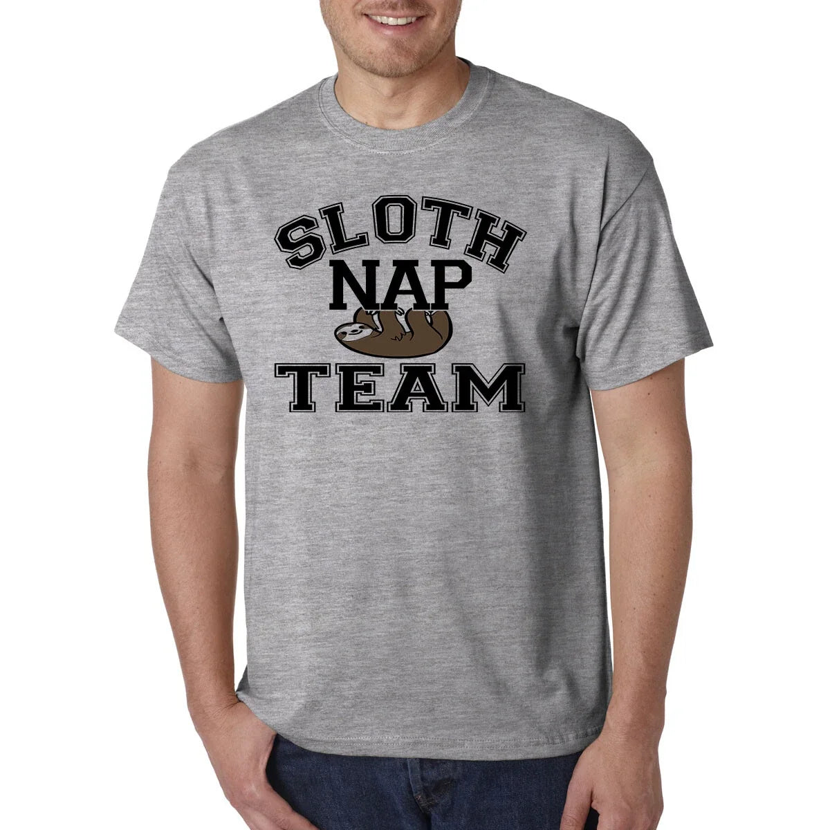 Sloth Nap Team T-Shirt - Funny College Sports Parody Lazy Sleeping Animal Lover Unisex T-shirt, Sweatshirt, Hoodie, Long Sleeve Tee - T-Shirt, Sweatshirt, Hoodie