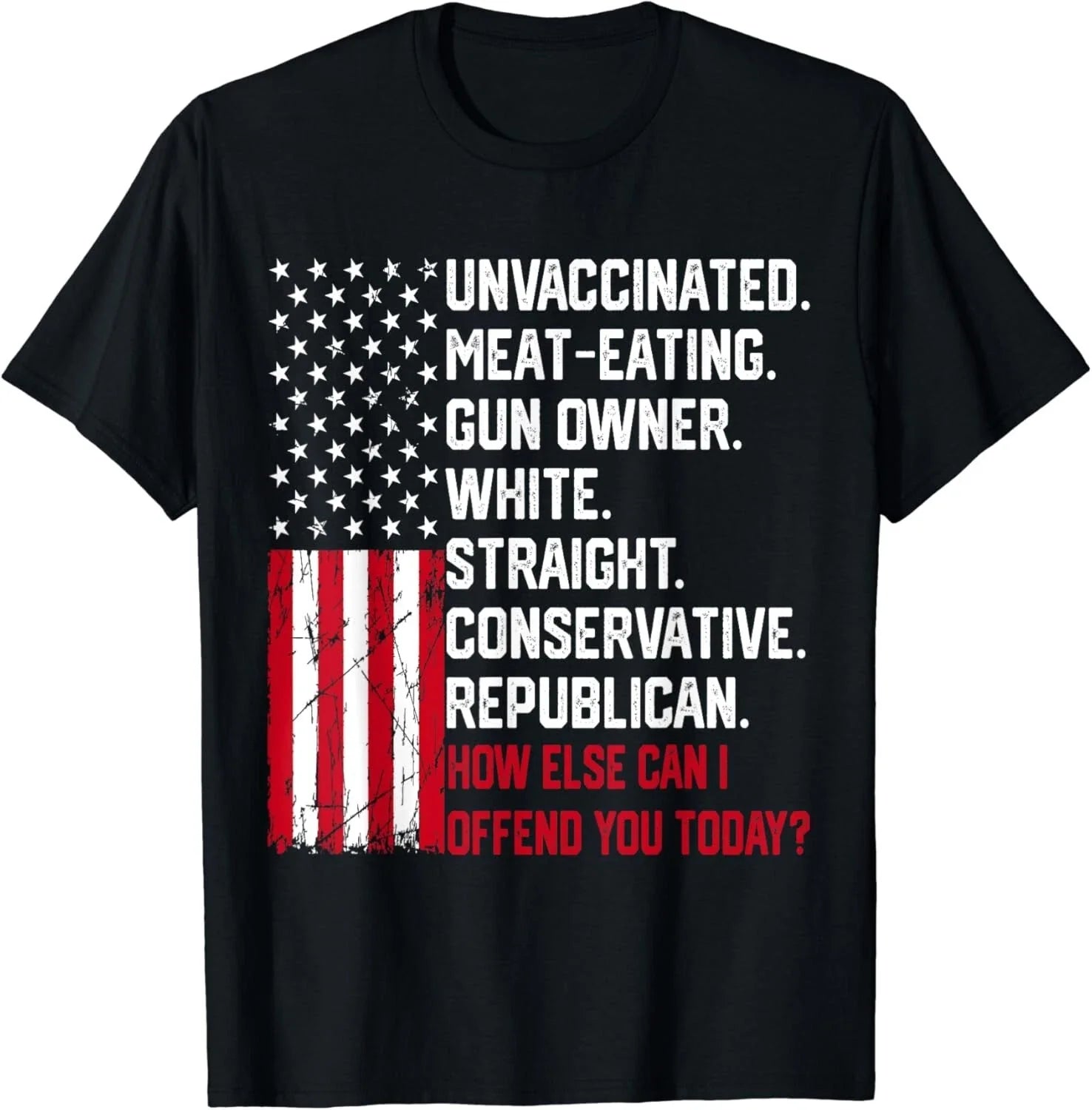 How Else Can I Offend You Today Funny Saying Quote Usa Flag Gift Unisex T-Shirt Unisex T-shirt, Sweatshirt, Hoodie, Long Sleeve Tee - T-Shirt, Sweatshirt, Hoodie