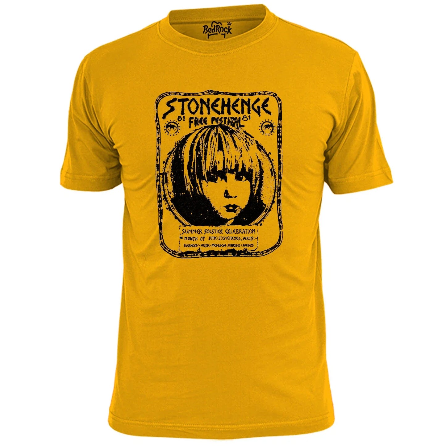 Mens Stonehenge Free Festival 81 T Shirt Druids Unisex T-shirt, Sweatshirt, Hoodie, Long Sleeve Tee - T-Shirt, Sweatshirt, Hoodie