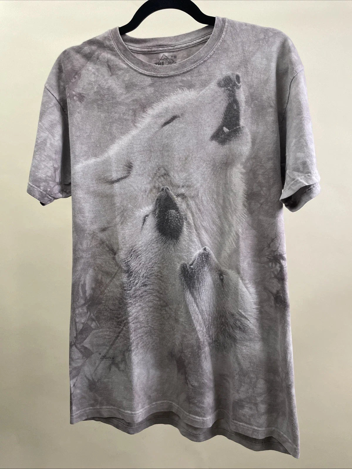 Howling Wolves Pop Art T-Shirt the Mountain, Tie-Dye, Size M Unisex T-shirt, Sweatshirt, Hoodie, Long Sleeve Tee - T-Shirt, Sweatshirt, Hoodie