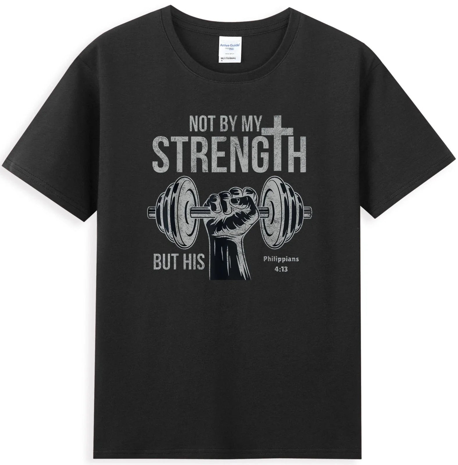 Not My Strength But His Philippians Christian Bible Weightlifting T-Shirt Unisex T-shirt, Sweatshirt, Hoodie, Long Sleeve Tee - T-Shirt, Sweatshirt, Hoodie