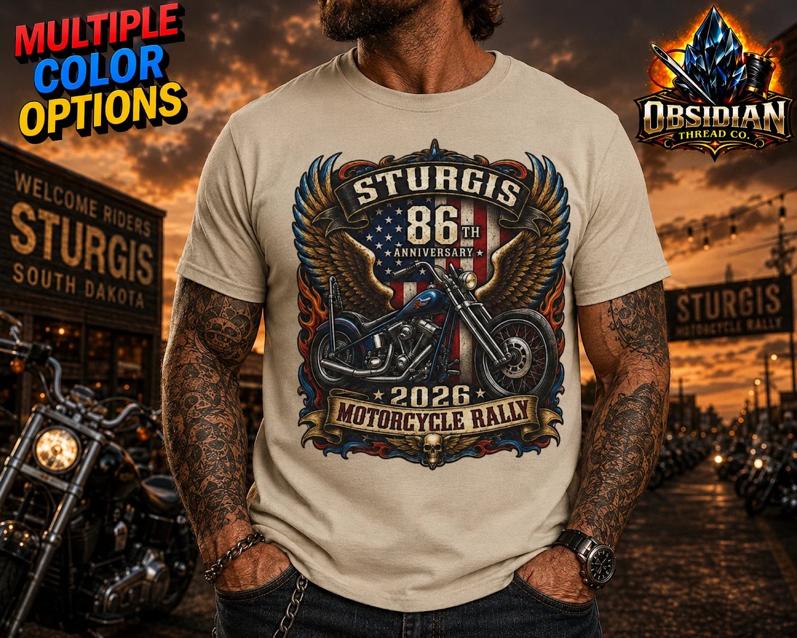2026 Sturgis Motorcycle Rally Shirt Biker Bike Week South Dakota Chopper Tee Unisex T-shirt, Sweatshirt, Hoodie, Long Sleeve Tee - T-Shirt, Sweatshirt, Hoodie