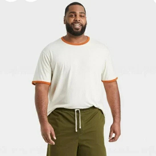 Men's Big & Tall Short Sleeve Novelty T- Shirt, Goodfellow & Co White Blush, 5XB Unisex T-shirt, Sweatshirt, Hoodie, Long Sleeve Tee - T-Shirt, Sweatshirt, Hoodie