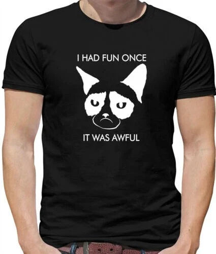 I' Had Funny Once It Was Horrible [Grumpy Cat] - T-Shirt - Meme Unisex T-shirt, Sweatshirt, Hoodie, Long Sleeve Tee - T-Shirt, Sweatshirt, Hoodie