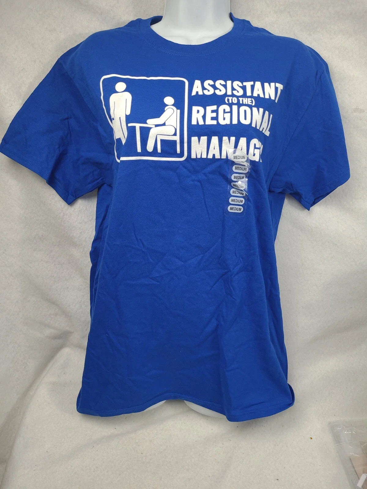 The Office Tee Shirt Assistant (To The) Regional Manager Royal Blue Size Medium. Unisex T-shirt, Sweatshirt, Hoodie, Long Sleeve Tee - T-Shirt, Sweatshirt, Hoodie