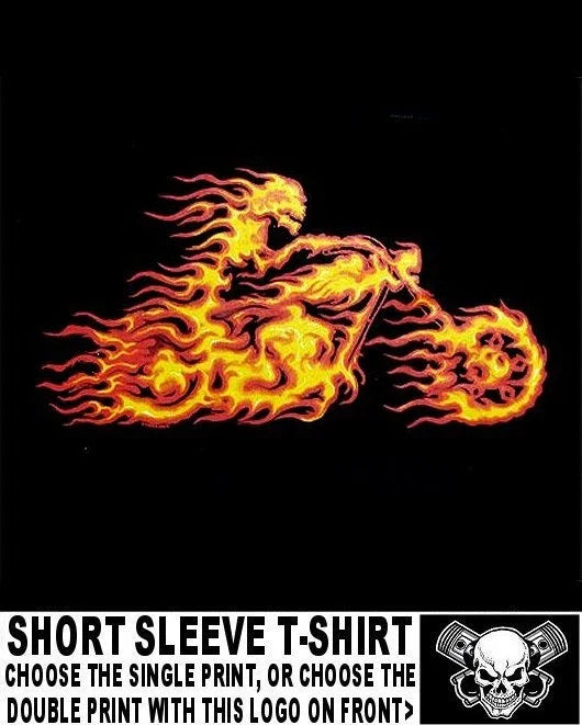Bad Ass Ghost Hell Rider Biker In Flames Custom Chopper Motorcycle Skull WS202 Unisex T-shirt, Sweatshirt, Hoodie, Long Sleeve Tee - T-Shirt, Sweatshirt, Hoodie