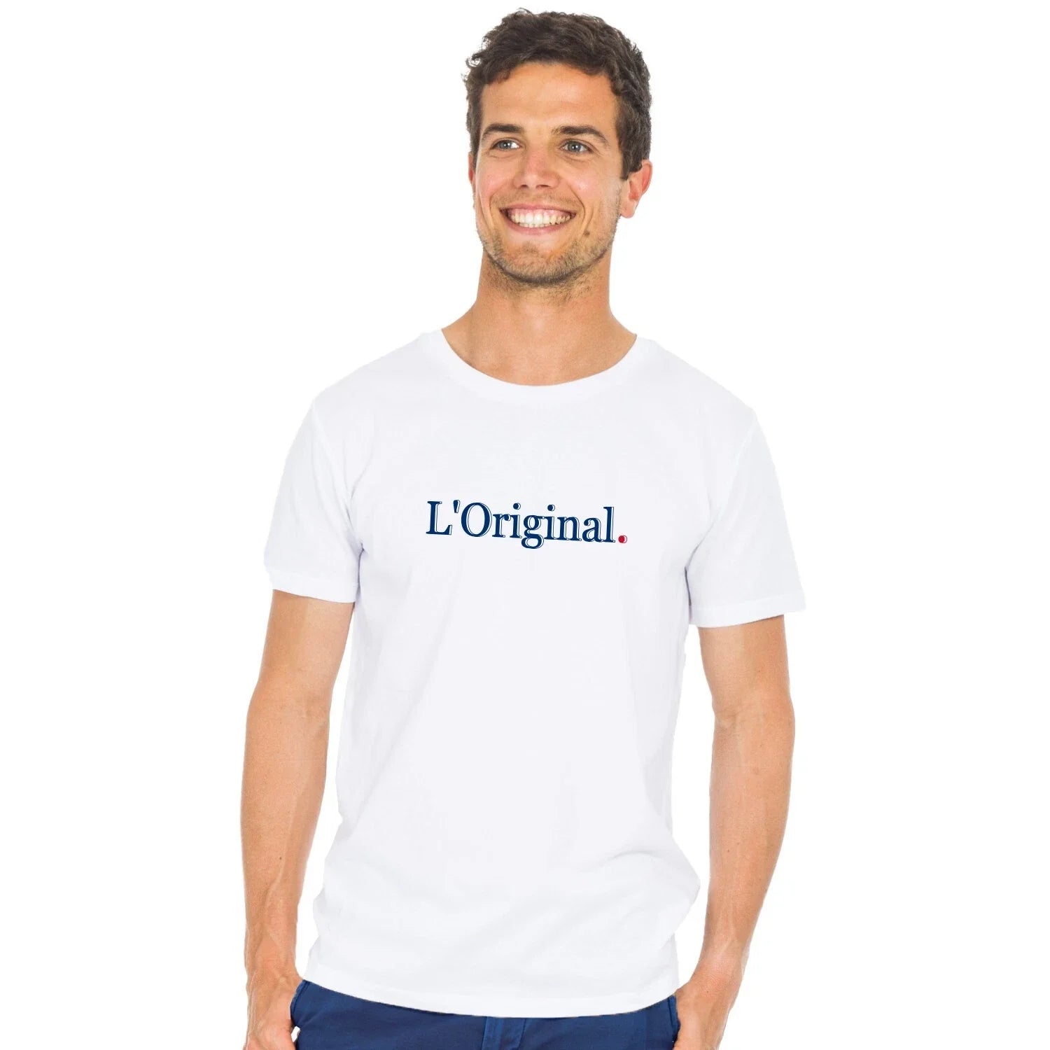 Men's Short Sleeve T-Shirt White, L'ORIGINAL Unisex T-shirt, Sweatshirt, Hoodie, Long Sleeve Tee - T-Shirt, Sweatshirt, Hoodie