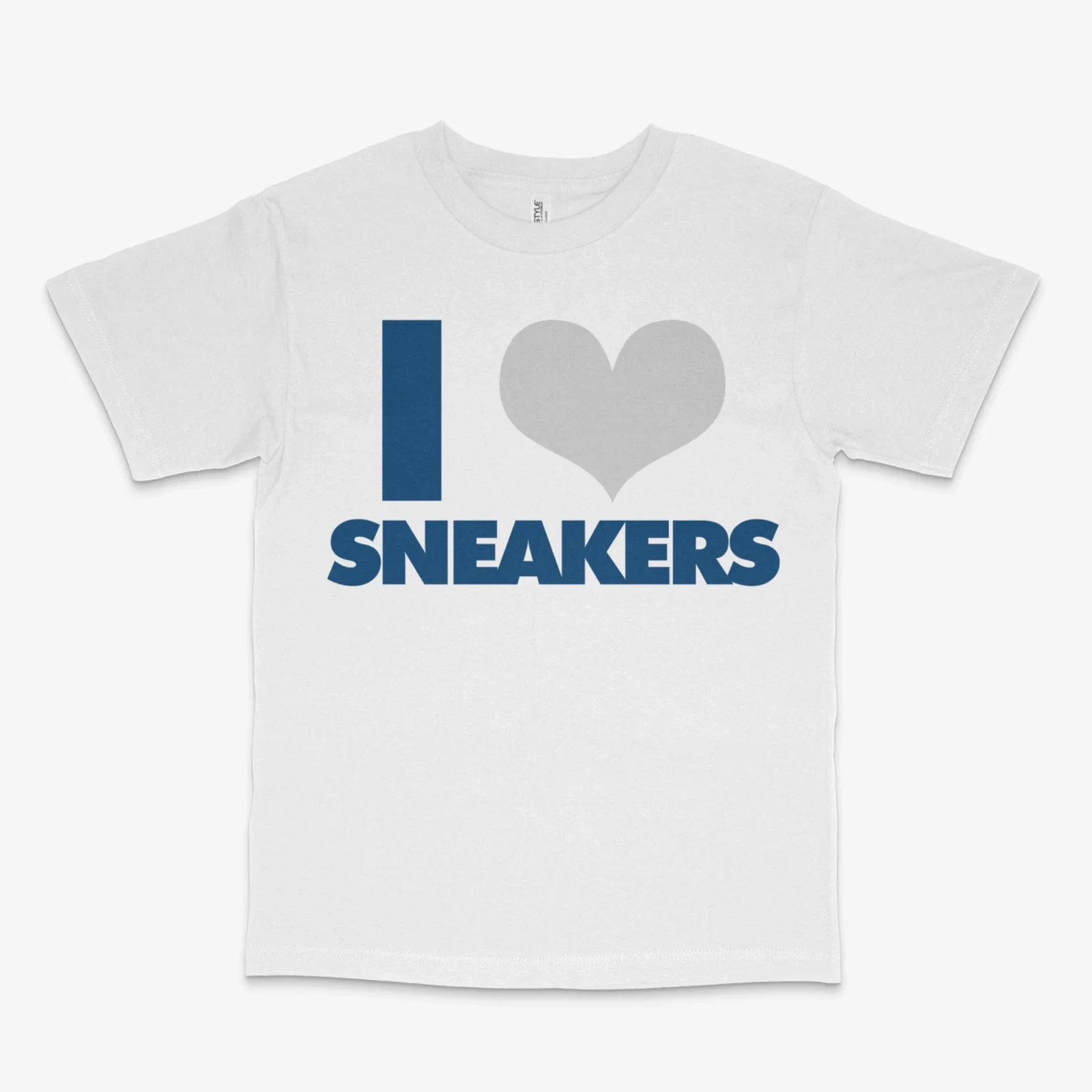 I Love Sneakers  White Tee Unisex T-shirt, Sweatshirt, Hoodie, Long Sleeve Tee - T-Shirt, Sweatshirt, Hoodie