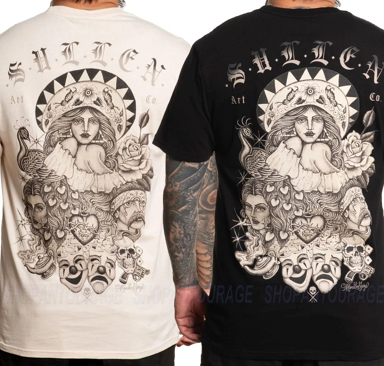 Sullen Art Collective Mando Garza Premium SCM6225 T-Shirt Per Uomo Unisex T-shirt, Sweatshirt, Hoodie, Long Sleeve Tee - T-Shirt, Sweatshirt, Hoodie