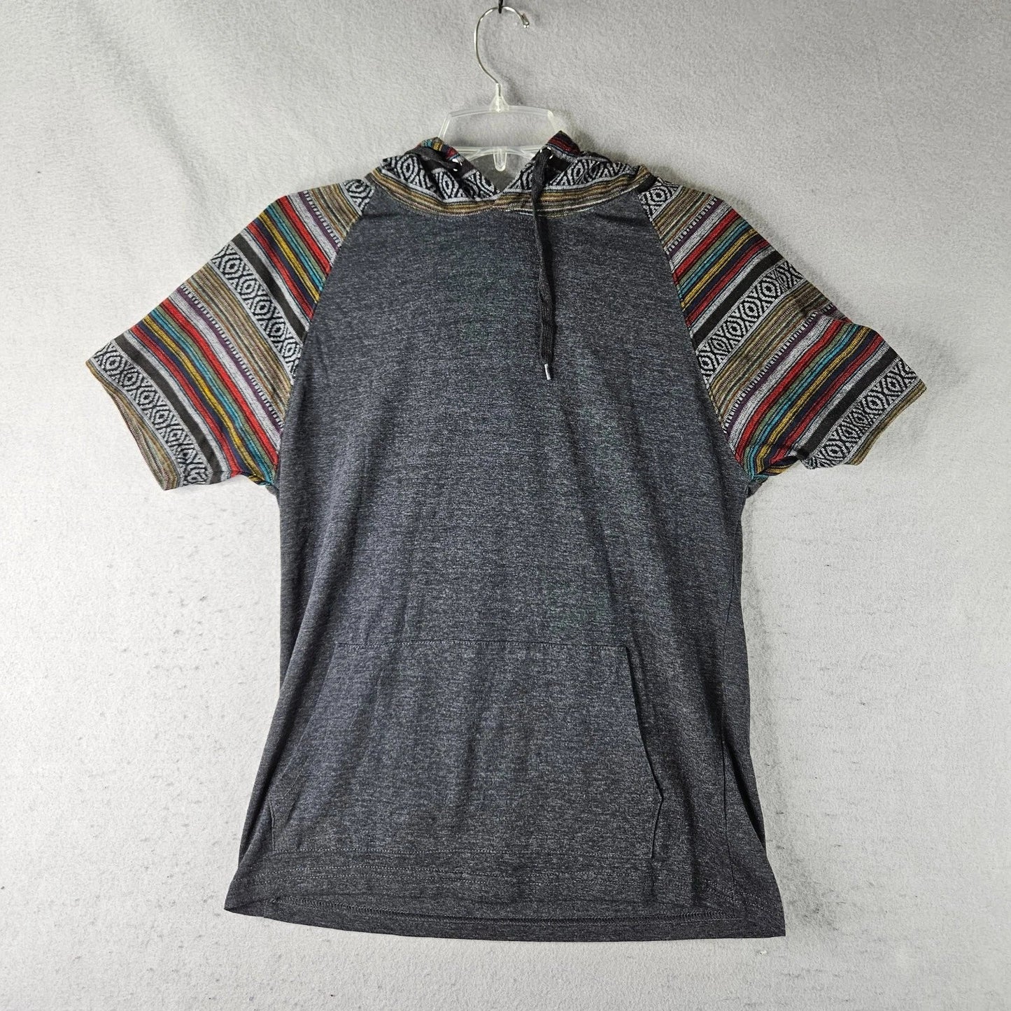 Beautiful Giant Hoodie Mens Small Gray Pullover Aztec Print Soft Lightweight Unisex T-shirt, Sweatshirt, Hoodie, Long Sleeve Tee - T-Shirt, Sweatshirt, Hoodie