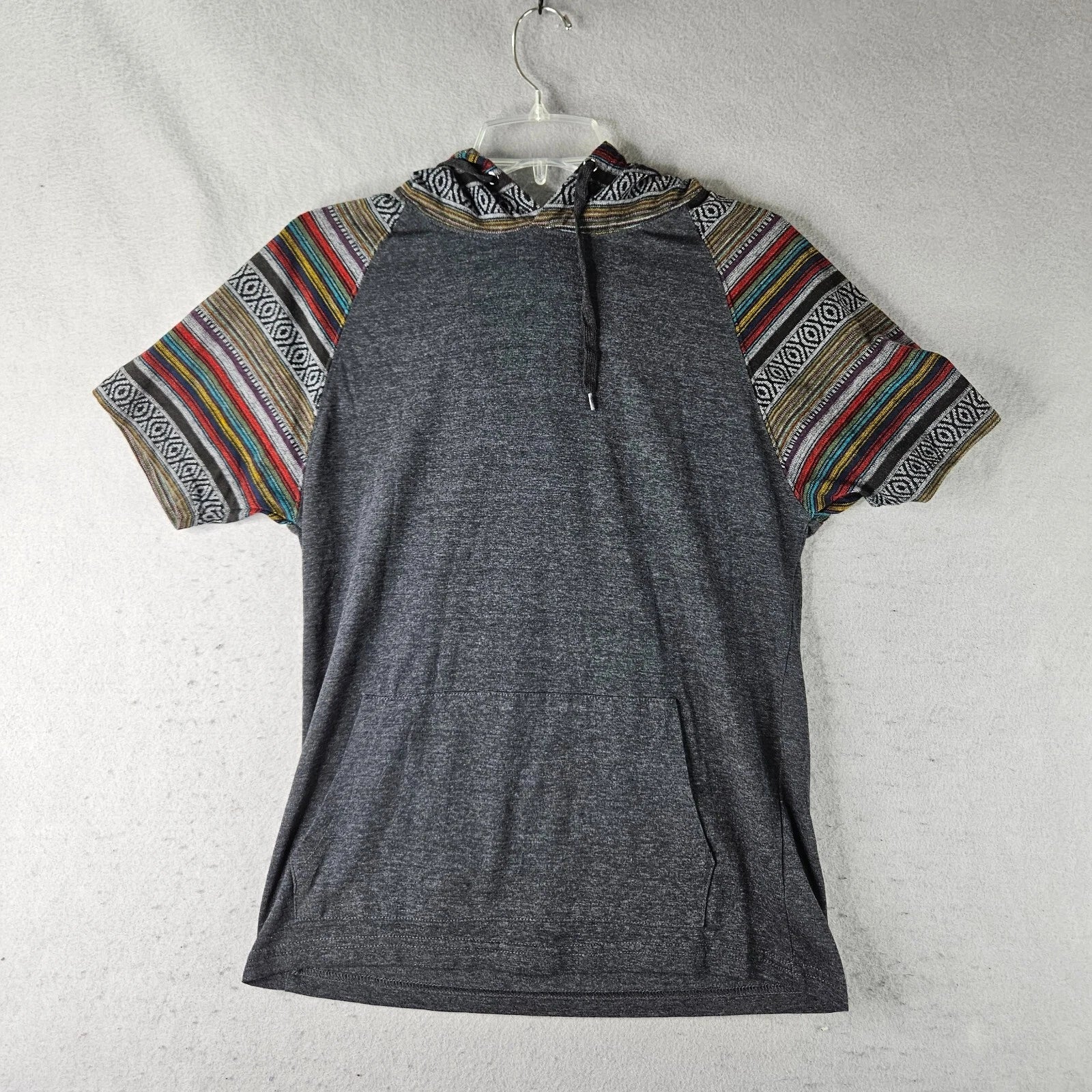 Beautiful Giant Hoodie Mens Small Gray Pullover Aztec Print Soft Lightweight Unisex T-shirt, Sweatshirt, Hoodie, Long Sleeve Tee - T-Shirt, Sweatshirt, Hoodie