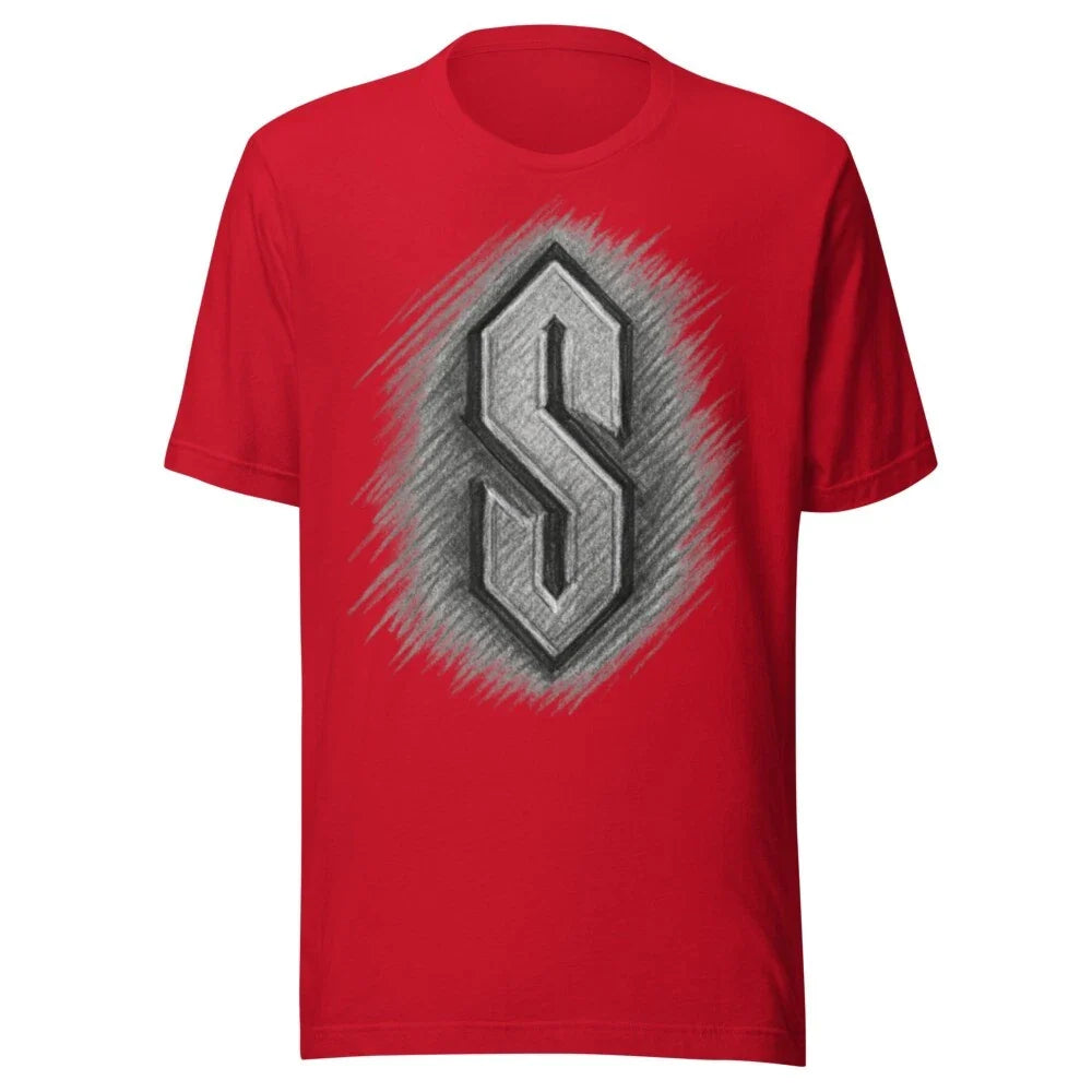 COOL "S" SHIRT  - VINTAGE Y2K  90's - ART GRAFFITTI FUNNY - RED Unisex T-shirt, Sweatshirt, Hoodie, Long Sleeve Tee - T-Shirt, Sweatshirt, Hoodie