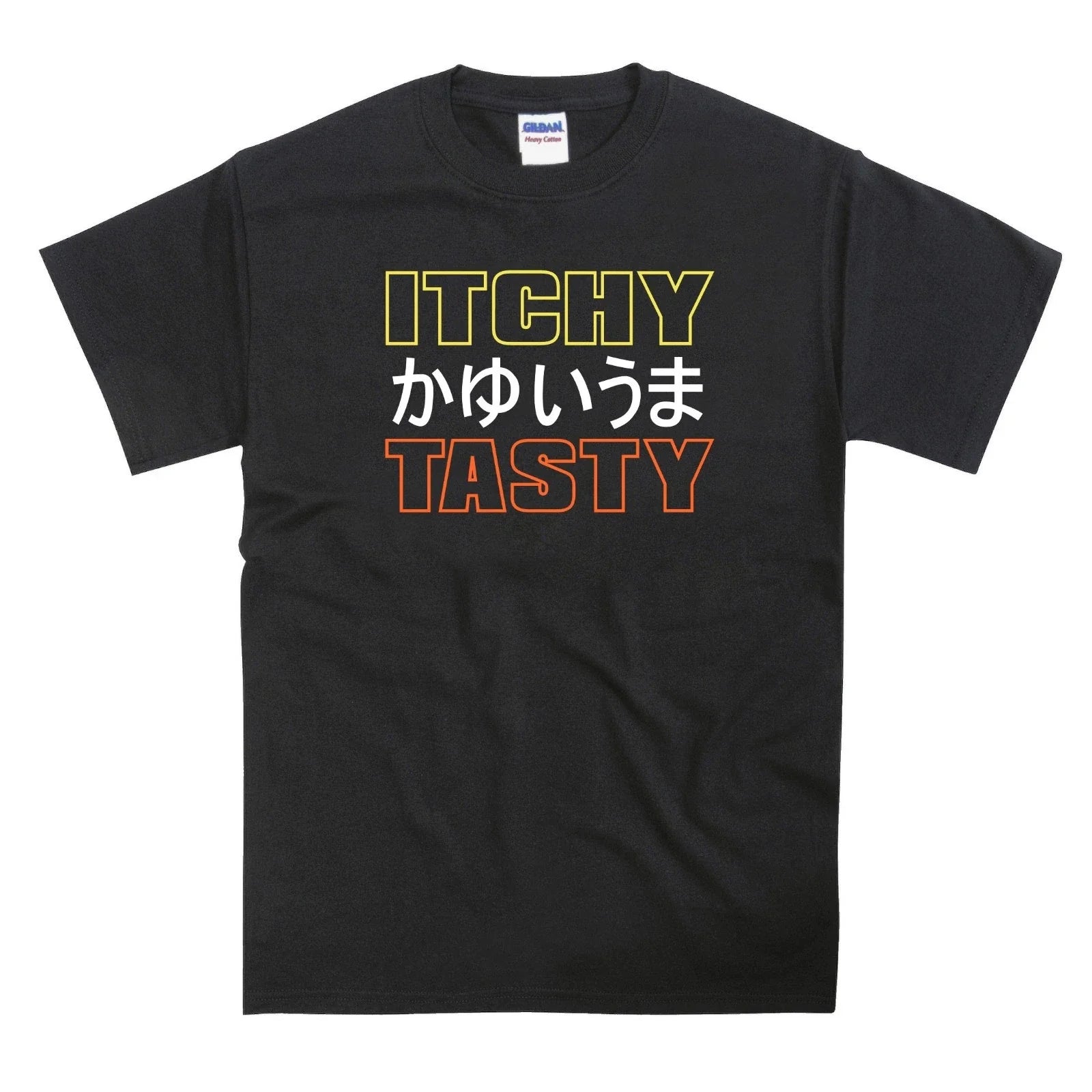 Itchy Tasty Kanji Slogan Resident Evil Zombie T-Shirt Unisex T-shirt, Sweatshirt, Hoodie, Long Sleeve Tee - T-Shirt, Sweatshirt, Hoodie