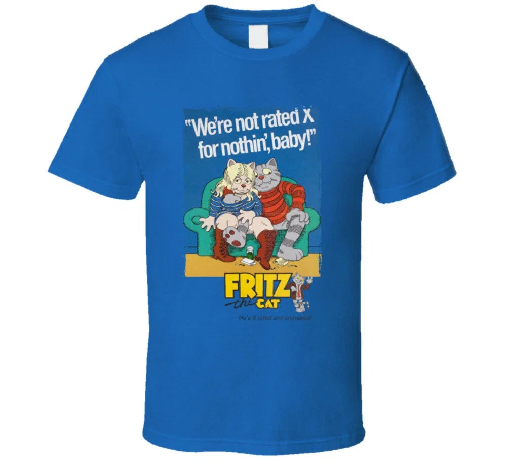 Fritz The Cat X Rated Animated Movie T Shirt Unisex T-shirt, Sweatshirt, Hoodie, Long Sleeve Tee - T-Shirt, Sweatshirt, Hoodie