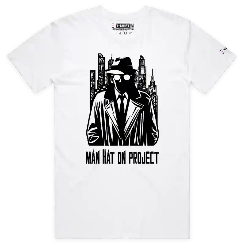 VOICEART Manhattan Project Funny Wordplay T-Shirt with Premium Graphics Unisex T-shirt, Sweatshirt, Hoodie, Long Sleeve Tee - T-Shirt, Sweatshirt, Hoodie