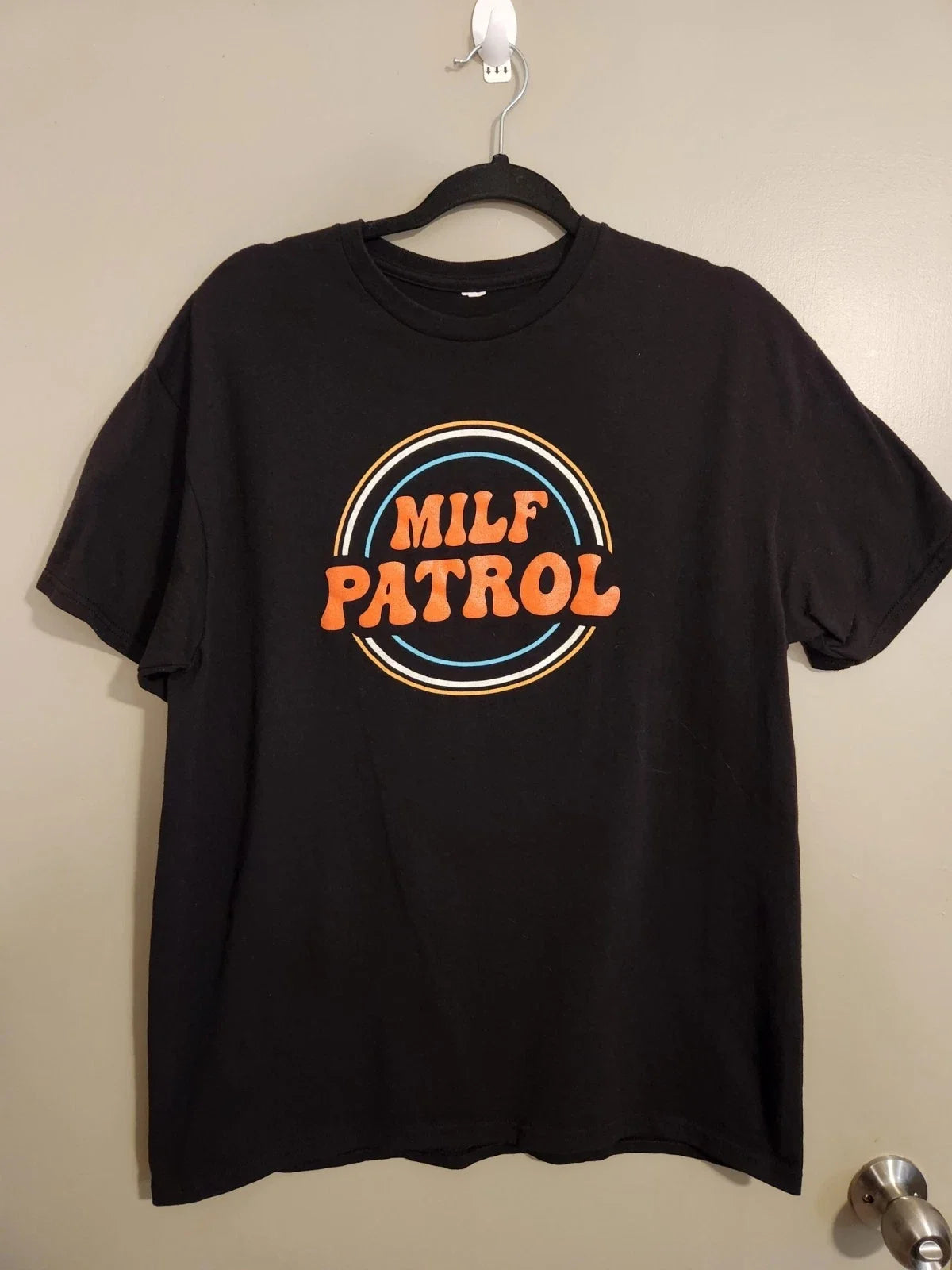 Unbranded Funny Joke Mens Shirt MILF Patrol Gag Gift Size L Unisex T-shirt, Sweatshirt, Hoodie, Long Sleeve Tee - T-Shirt, Sweatshirt, Hoodie