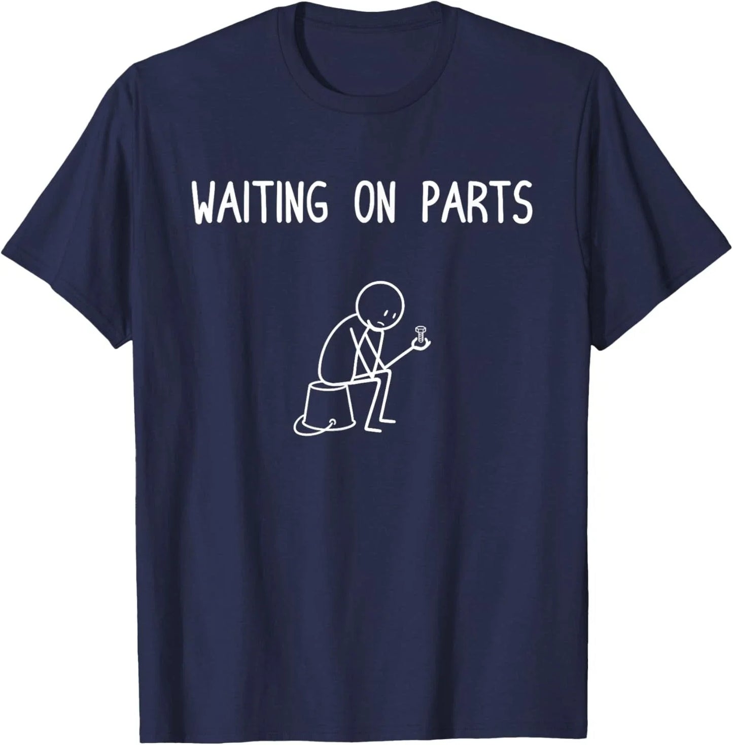 Mechanic Men Auto Repair Waiting on Parts Car Technician Unisex T-Shirt Unisex T-shirt, Sweatshirt, Hoodie, Long Sleeve Tee - T-Shirt, Sweatshirt, Hoodie