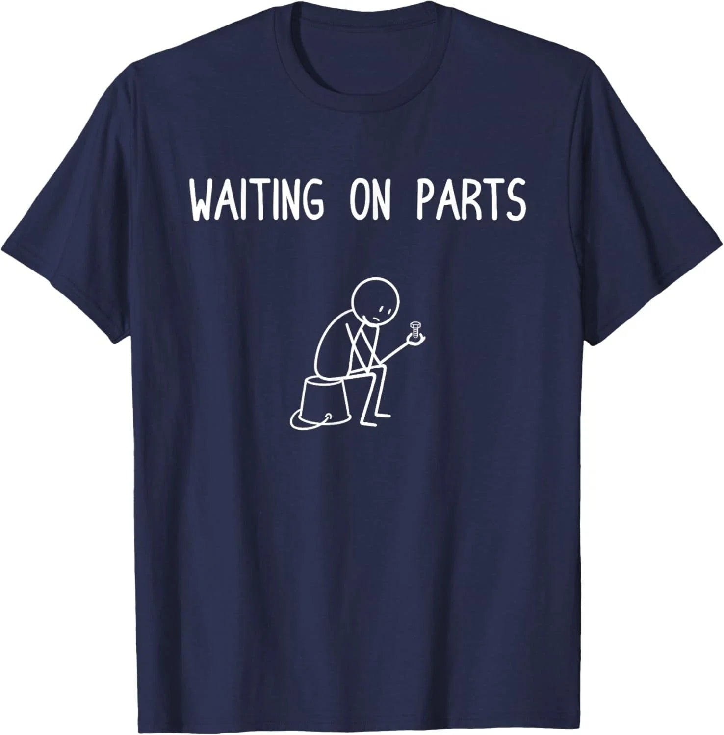 Mechanic Men Auto Repair Waiting on Parts Car Technician Unisex T-Shirt Unisex T-shirt, Sweatshirt, Hoodie, Long Sleeve Tee - T-Shirt, Sweatshirt, Hoodie