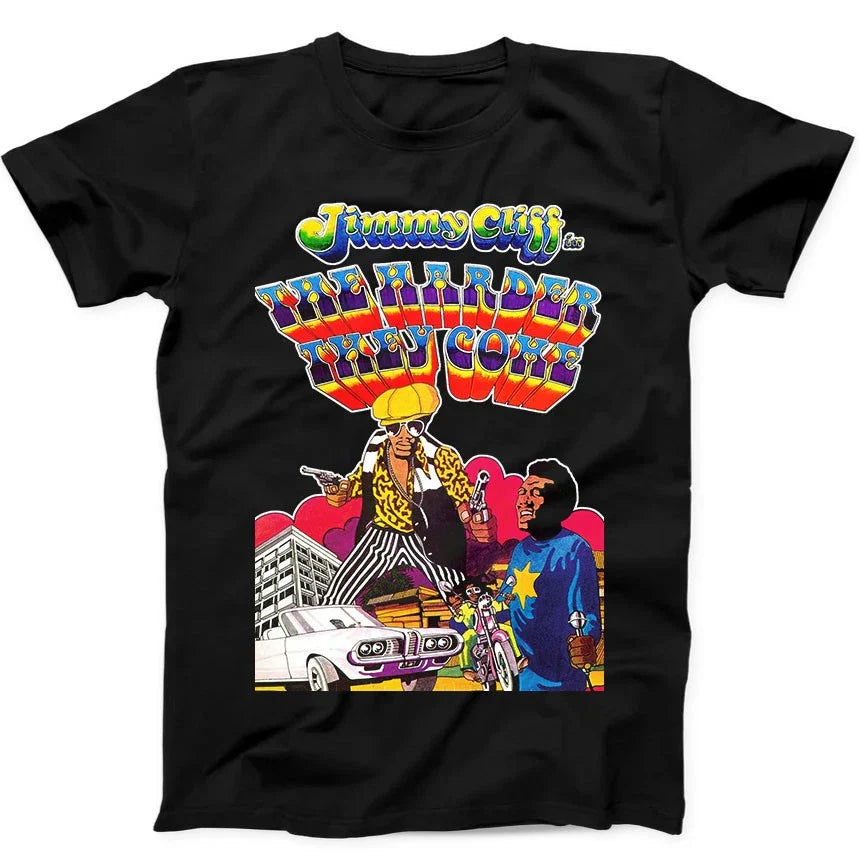 The Harder They Come Poster Jimmy Cliff Film Reggae T Shirt   14 Unisex T-shirt, Sweatshirt, Hoodie, Long Sleeve Tee - T-Shirt, Sweatshirt, Hoodie