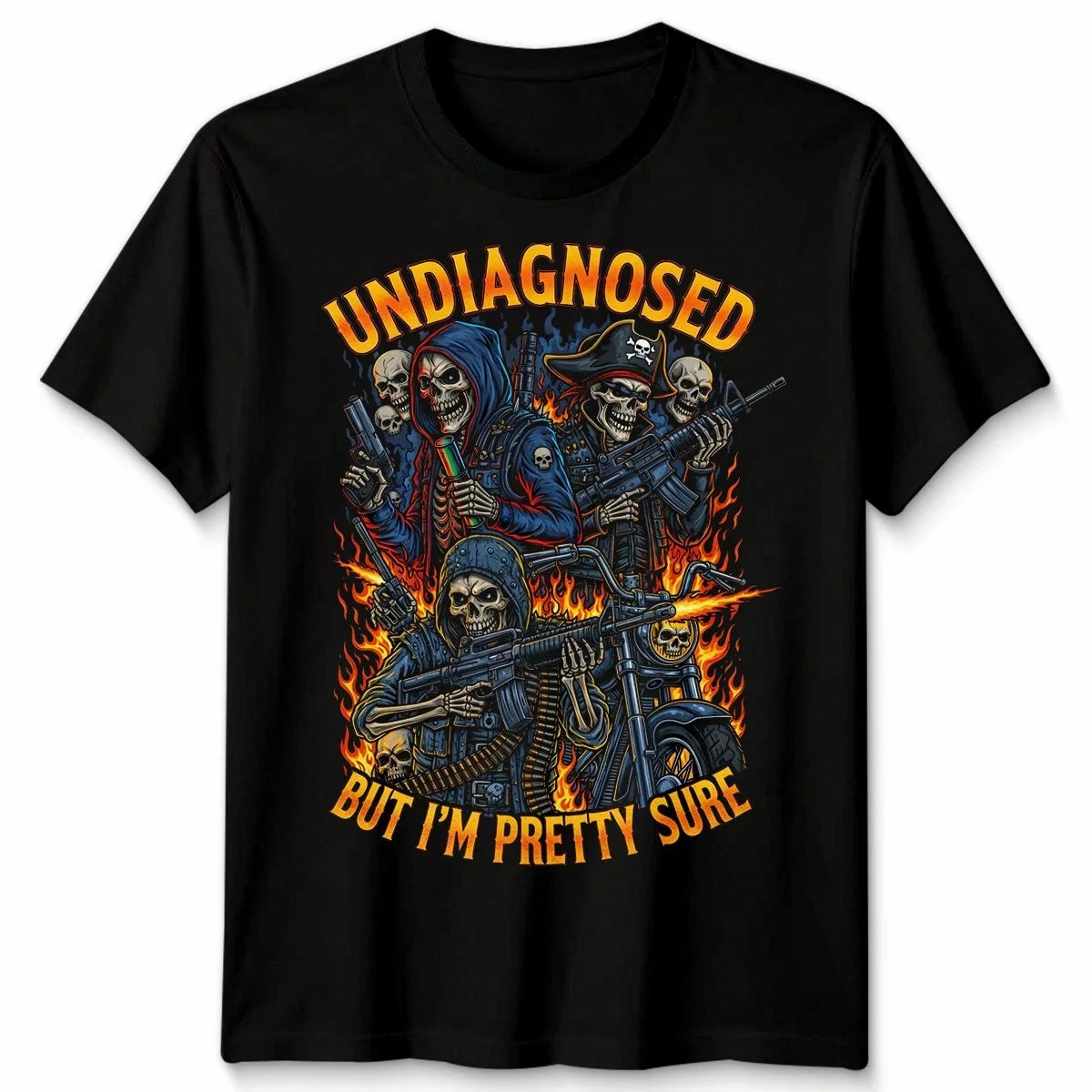 Autism Meme Undiagnosed But Im Pretty Sure Autistic Skeleton Unisex Tshirt Unisex T-shirt, Sweatshirt, Hoodie, Long Sleeve Tee - T-Shirt, Sweatshirt, Hoodie