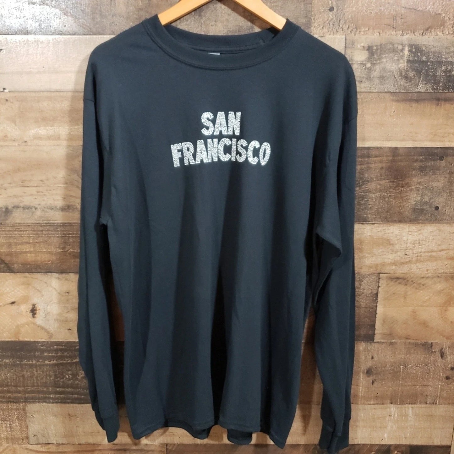 L.A. Pop Art NWT San Francisco print long sleeve graphic t-shirt men's size L Unisex T-shirt, Sweatshirt, Hoodie, Long Sleeve Tee - T-Shirt, Sweatshirt, Hoodie