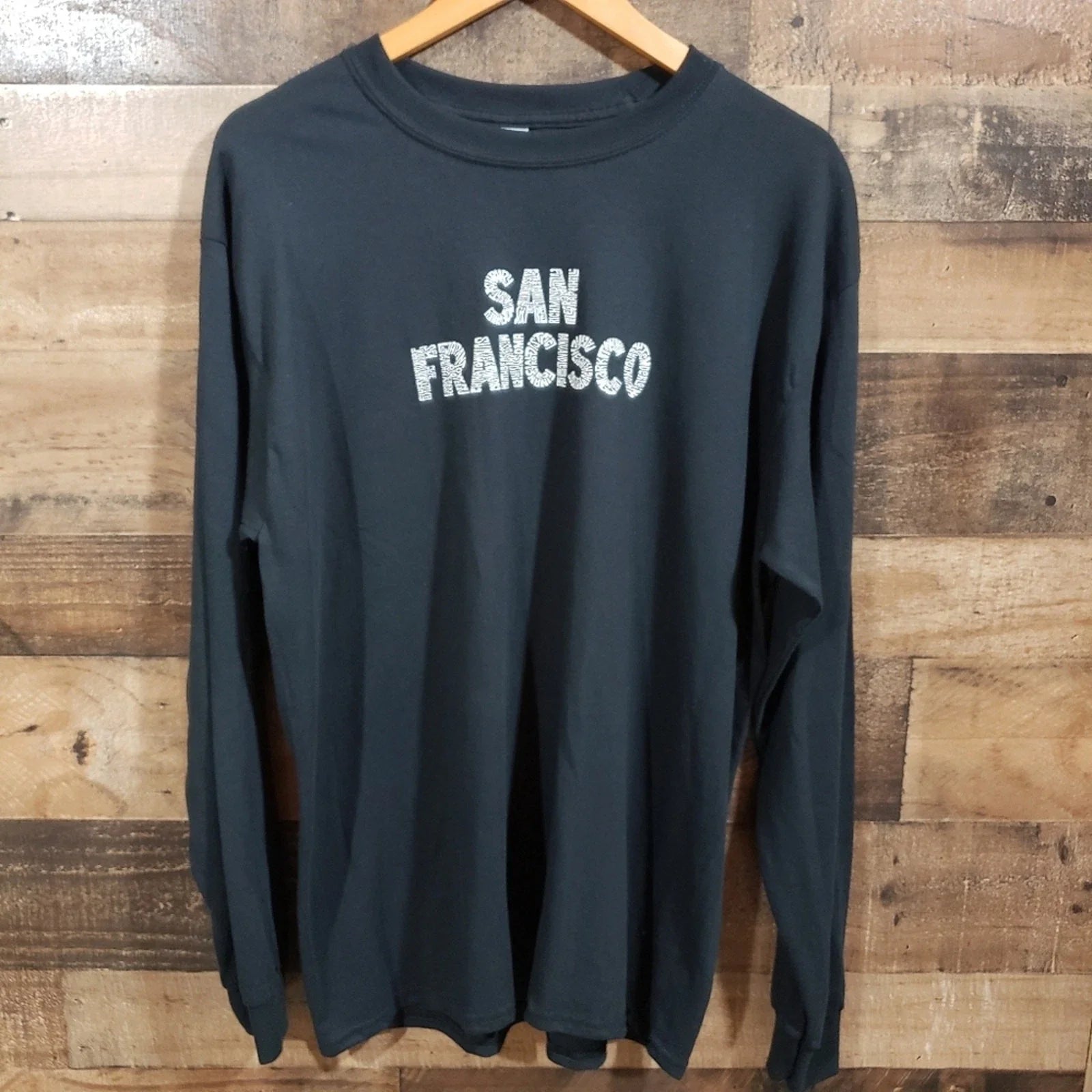 L.A. Pop Art NWT San Francisco print long sleeve graphic t-shirt men's size L Unisex T-shirt, Sweatshirt, Hoodie, Long Sleeve Tee - T-Shirt, Sweatshirt, Hoodie