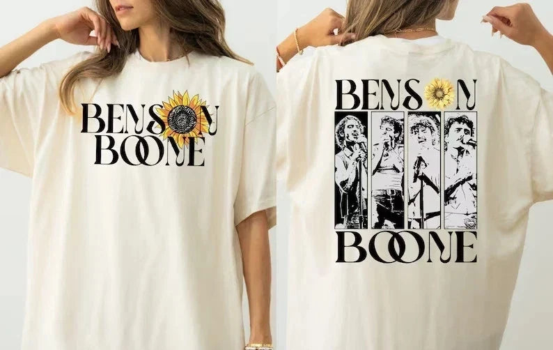 Benson Boone Vintage Shirt Merch Concert Tour Album 2025 Unisex Tee Gift for Fan Unisex T-shirt, Sweatshirt, Hoodie, Long Sleeve Tee - T-Shirt, Sweatshirt, Hoodie