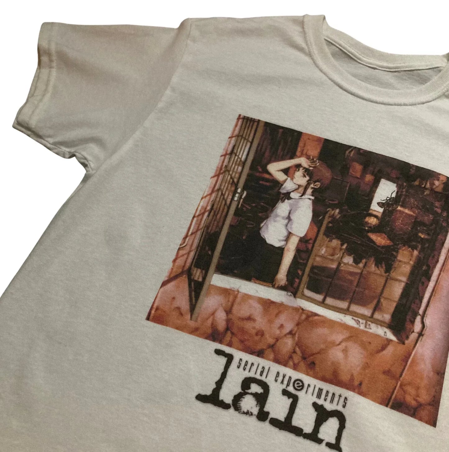 SERIAL EXPERIMENTS LAIN IWAKURA ANIME UNISEX t-shirt - high quality print Unisex T-shirt, Sweatshirt, Hoodie, Long Sleeve Tee - T-Shirt, Sweatshirt, Hoodie