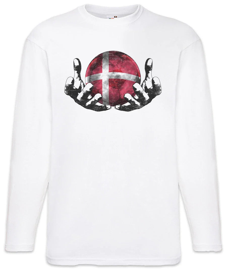 Denmark Football Magic Ball Men Long Sleeve T-Shirt danish Soccer Flag Unisex T-shirt, Sweatshirt, Hoodie, Long Sleeve Tee - T-Shirt, Sweatshirt, Hoodie