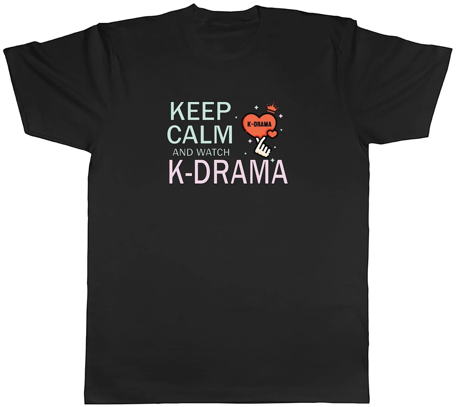 K-Drama Mens T-Shirt Keep Calm And Watch K-Drama Unisex Tee Gift Unisex T-shirt, Sweatshirt, Hoodie, Long Sleeve Tee - T-Shirt, Sweatshirt, Hoodie