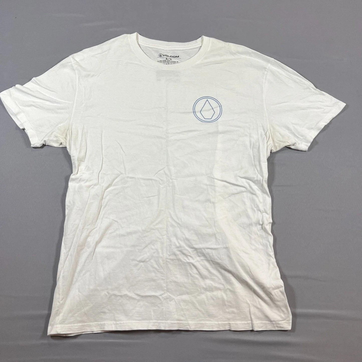 Volcom T Shirt Mens XL White Cotton Logo Print Quick Dry Crew Neck Short Sleeve Unisex T-shirt, Sweatshirt, Hoodie, Long Sleeve Tee - T-Shirt, Sweatshirt, Hoodie