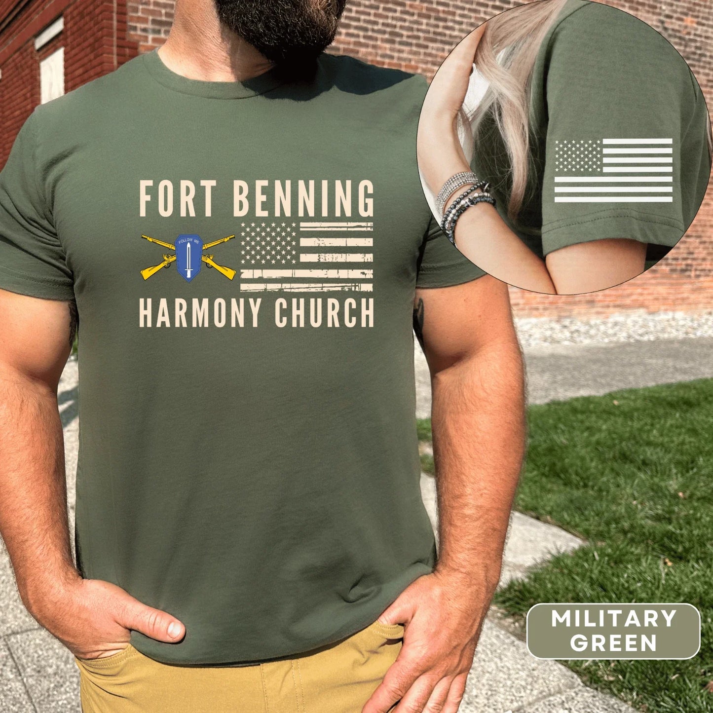 Fort Benning Harmony Church T-Shirt For Army Infantry Men Unisex T-shirt, Sweatshirt, Hoodie, Long Sleeve Tee - T-Shirt, Sweatshirt, Hoodie
