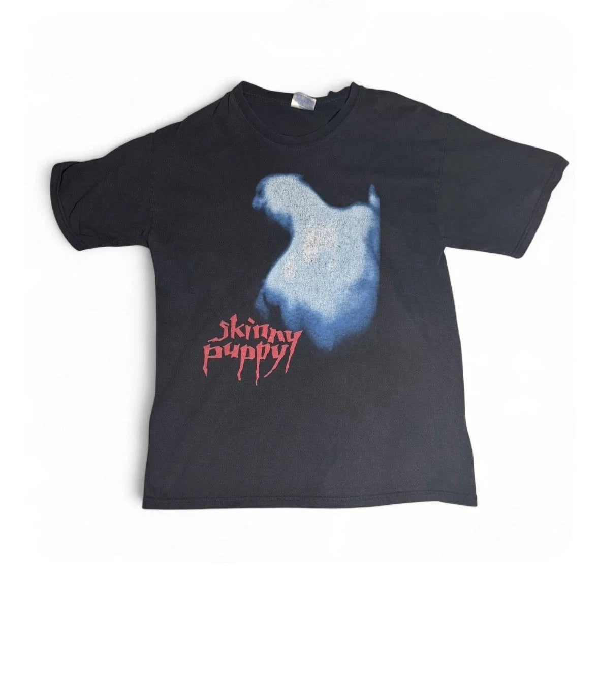 Skinny Puppy vintage Authentic T shirt, Chainsaw, Goth, Industrial 80s Unisex T-shirt, Sweatshirt, Hoodie, Long Sleeve Tee - T-Shirt, Sweatshirt, Hoodie