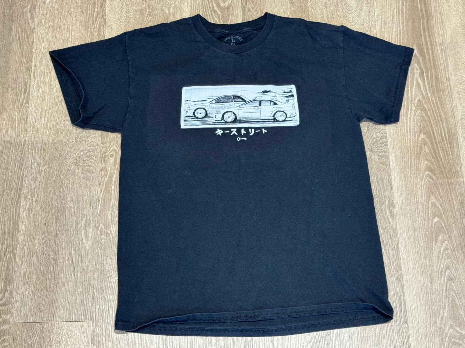 Key Street Car Graphic Tee Size Large Black JDM Racing Drift Anime Style Unisex T-shirt, Sweatshirt, Hoodie, Long Sleeve Tee - T-Shirt, Sweatshirt, Hoodie