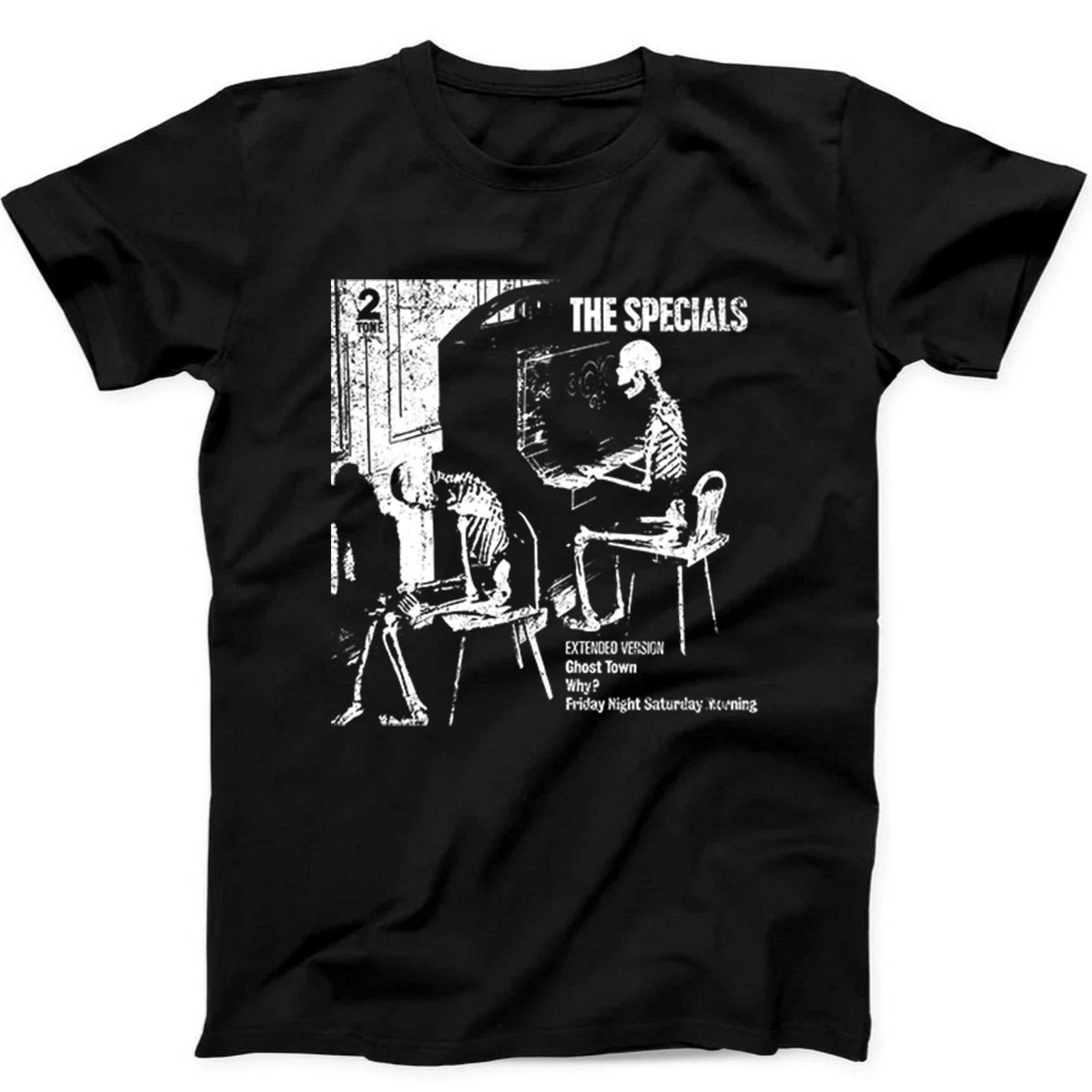 The Specials Ghost Town 2 Tone Ska Music T Shirt   523 Unisex T-shirt, Sweatshirt, Hoodie, Long Sleeve Tee - T-Shirt, Sweatshirt, Hoodie