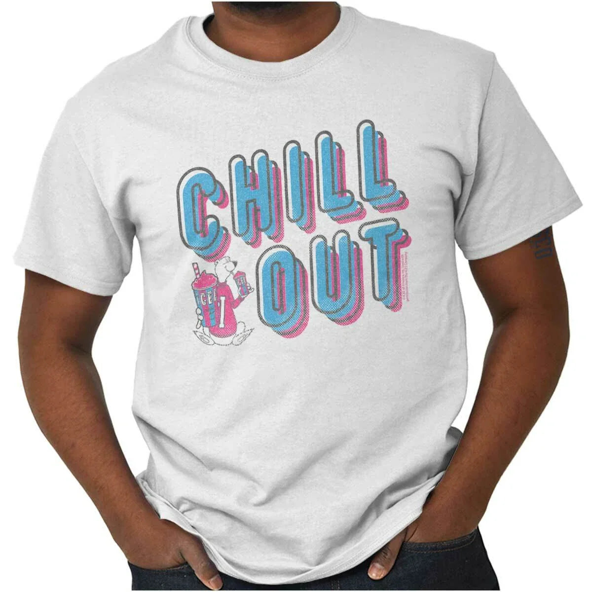 Chill Out Good Vibes Vintage Icee Polar Bear Womens or Mens Crewneck T Shirt Tee Unisex T-shirt, Sweatshirt, Hoodie, Long Sleeve Tee - T-Shirt, Sweatshirt, Hoodie