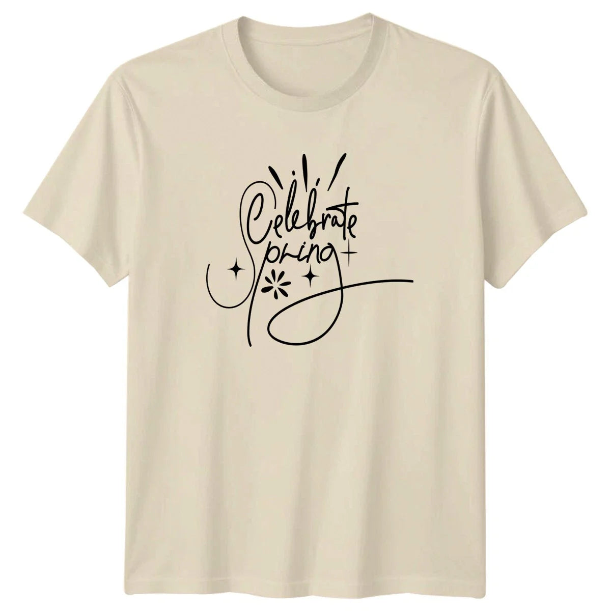 Celebrate Spring T-Shirt Script Floral Seasonal Spring Season Unisex T-shirt, Sweatshirt, Hoodie, Long Sleeve Tee - T-Shirt, Sweatshirt, Hoodie