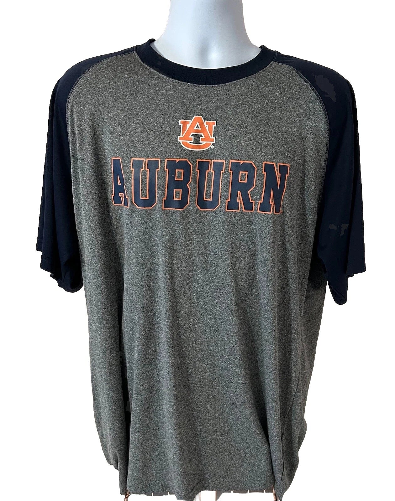 Auburn University 3/4 Sleeve Shirt Men 2XL Colosseum Brand Heather Gray Graphic Unisex T-shirt, Sweatshirt, Hoodie, Long Sleeve Tee - T-Shirt, Sweatshirt, Hoodie