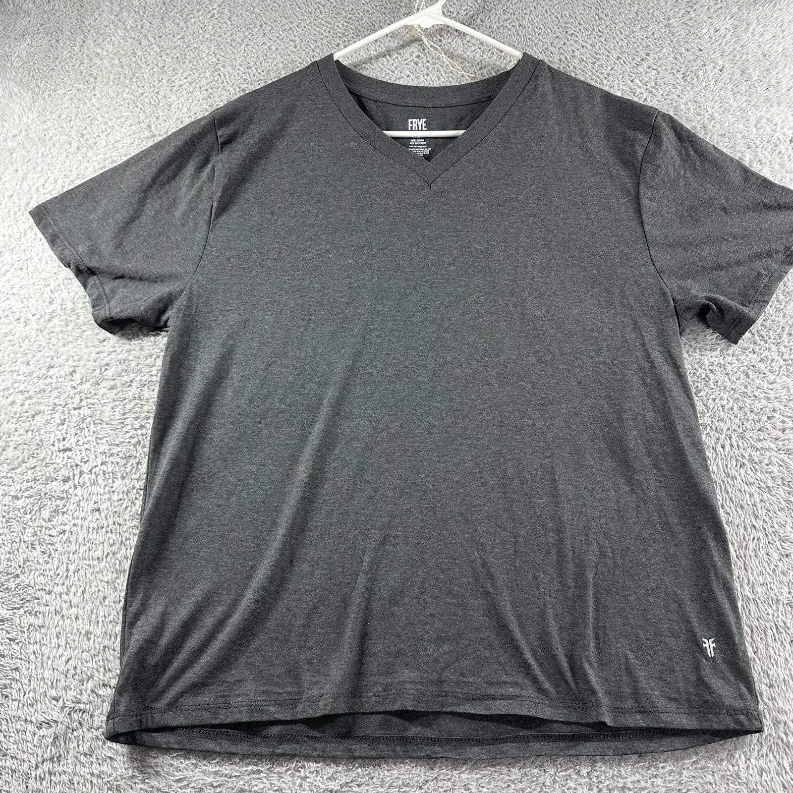 Frye Shirt Mens XL Tee V Neck Blank Minimalist Essential Outdoors Lightweight Unisex T-shirt, Sweatshirt, Hoodie, Long Sleeve Tee - T-Shirt, Sweatshirt, Hoodie