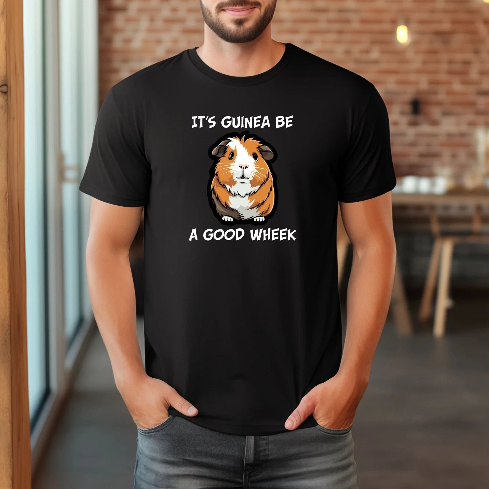 It's Guinea Be A Good Wheek T-Shirt Printed Lovely Guinea Pig Lovers Gift T Top Unisex T-shirt, Sweatshirt, Hoodie, Long Sleeve Tee - T-Shirt, Sweatshirt, Hoodie